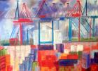 Ship containers Pastel