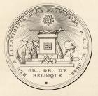 Masonic seal, from 'The History of Freemasonry, volume III', published by Thomas C. Jack, London, 1883 (litho)