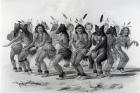 Native American Bear Dance, engraved by John McGahey (engraving)