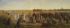 The Blessing of the Wheat in the Artois, 1857 (oil on canvas)