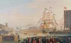 The Opening of St. Katherine's Dock, 25th October 1828 (oil on canvas)