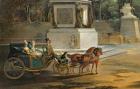 The Entrance to the Tuileries from the Place Louis XV in Paris, c.1775 (oil on canvas) (detail of 209920)