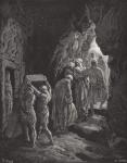 The Burial of Sarah, illustration from Dore's 'The Holy Bible', engraved by Pisan, 1866 (engraving)