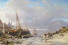 Port en Bretagne, 1861 (oil on canvas)