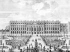 The South facade of Hampton Court (engraving)