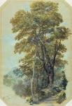 Edward Lear, Corpo di Cava, 28 June, 1838 (oil on gray wove paper)