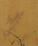 Orchids (ink on silk)