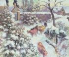 Effet de Neige a Montfoucault, 1882 (oil on canvas)