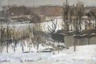 View of the Oosterpark in Amsterdam in the Snow, 1892 (oil on canvas)