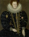 Portrait of Lady Elizabeth Knightley, 1591 (oil on panel)