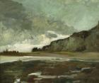 Les Falaises at Dieppe (oil on canvas)