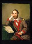 Portrait of a Man, presumed to be Charles Gounod (1818-93) (oil on card)