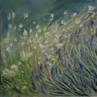 Lavender and Daisies, 2010 (oil on canvas)