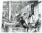 The Meeting of Mary Seacole (1805-81) and Alexis Soyer (1810-57) in her hotel bar, c.1855 (engraving) (b/w photo)