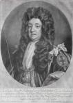 Portrait of Sidney Godolphin (1645-1712) 1st Earl of Godolphin engraved and published by John Smith (1652-1743) 1707 (mezzotint) (b/w photo)