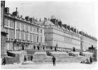 Barricade during the Commune of Paris in Rue de Rivoli, 1871 (b/w photo)