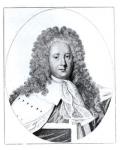 Portrait of Henry St. John (1678-1751) 1st Viscount Bolingbroke (engraving) (b/w photo)