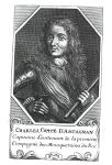 Charles de Montesquiou (1611-73) Count of Artagnan (engraving) (b/w photo)