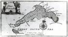 A Map of the Island of Juan Fernandez, printed in 'Providence Displayed: or The Remarkable Adventures of Alexander Selkirk of Largo, Scotland' by Isaac James, published 1800 (engraving)