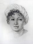 Madame de Stael (pencil on paper)