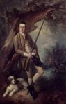 William Poyntz of Midgham and his Dog Amber (oil on canvas)