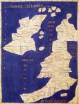 Map of the British Isles, from 'Geographia' (vellum)