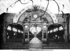 Portico of the Horology Pavilion at the Universal Exhibition, Paris, 1889 (b/w photo)