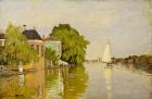 Houses on the Achterzaan, 1871 (oil on canvas)