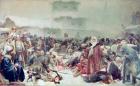 Destruction of Novgorod by Tsar Ivan III (1440-1505) 1889 (oil on canvas)