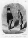 'Well, Sir, what about my three terms?', plate 31 from the series 'Tenants and owners', 1848 (litho) (b/w photo)