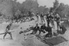 Field Hospital at 'The Bloody Ford' of San Juan Creek, 1898 (w/c on paper) (b/w photo)