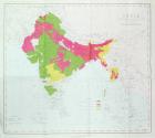 Map of India, showing the progress of the Imperial Surveys, published under the direction of Colonel H.R. Thuillier, R.E., Surveyor General of India, 1888 (colour litho)