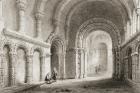 Cormac's Chapel (built 1127-34), The Rock of Cashel, County Tipperary, Ireland, from 'Scenery and Antiquities of Ireland' by George Virtue, 1860s (engraving)