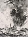 German submarine bombed and sunk August 26 1915, from 'The War Illustrated Album deLuxe' published London 1916 (litho)