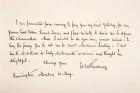 William Makepeace Thackeray, 1811  1863. English novelist. Hand writing sample.