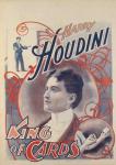 Harry Houdini, King of Cards, 1895 (colour lithograph)