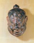 Gigaku mask, Nara Period (645-794) (polychrome wood)