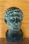 Bust of the Emperor Hadrian, Roman city of Italica, near Santiponce, Seville Province, Andalusia, Spain (photo)