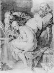 Susanna and the Elders, drawn by Lucas Vorsterman, c.1620 (chalk, pen & ink on paper)