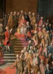 The Investiture of Joseph II (1741-90) Emperor of Germany in Frankfurt Cathedral, following his coronation, 1764 (detail of 67401)