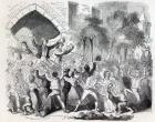 Attack on the Workhouse at Stockport in 1842 (engraving)