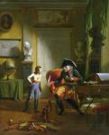 Frederick II the Great with his grandnephew Frederick Wiliam III, 1814 (oil on panel)