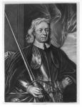 Oliver Cromwell (1599-1658) illustration from 'Portraits of Characters Illustrious in British History', engraved by Richard Dunkarton (1744-c.1817) (mezzotint) (b/w photo)