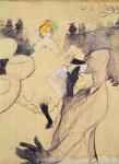 The Moulin-Rouge, The Goulue and Valentin, the Boneless One, 1891 (pen & ink and coloured pencil on paper)