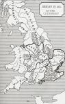 Map of Britain in 665, from The Northumbrian Kingdom 588 to 685 in 'A Short History of the English People' by J. R. Green, published 1893 (litho)