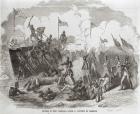 The Battle of New Orleans, 8th January 1815, engraved by Thomas Phillibrown, 1856 (engraving) (b&w photo)