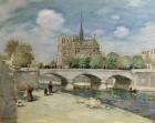 Notre Dame de Paris, c.1900 (oil on canvas)