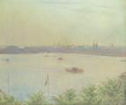 View of the Inner Alster Lake, 1894 (oil on canvas)