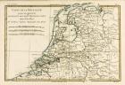 Holland Including the Seven United Provinces of the Low Countries, from 'Atlas de Toutes les Parties Connues du Globe Terrestre' by Guillaume Raynal (1713-96) published 1780 (coloured engraving)
