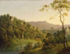 View in Matlock Dale, Looking Towards Black Rock Escarpment, c.1780-5 (oil on canvas)
